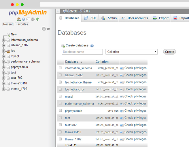 install prestashop 1.7 default Prepare your database