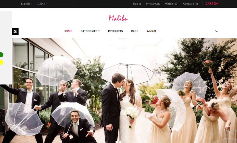 leo malibu free prestashop themes for wedding 2019