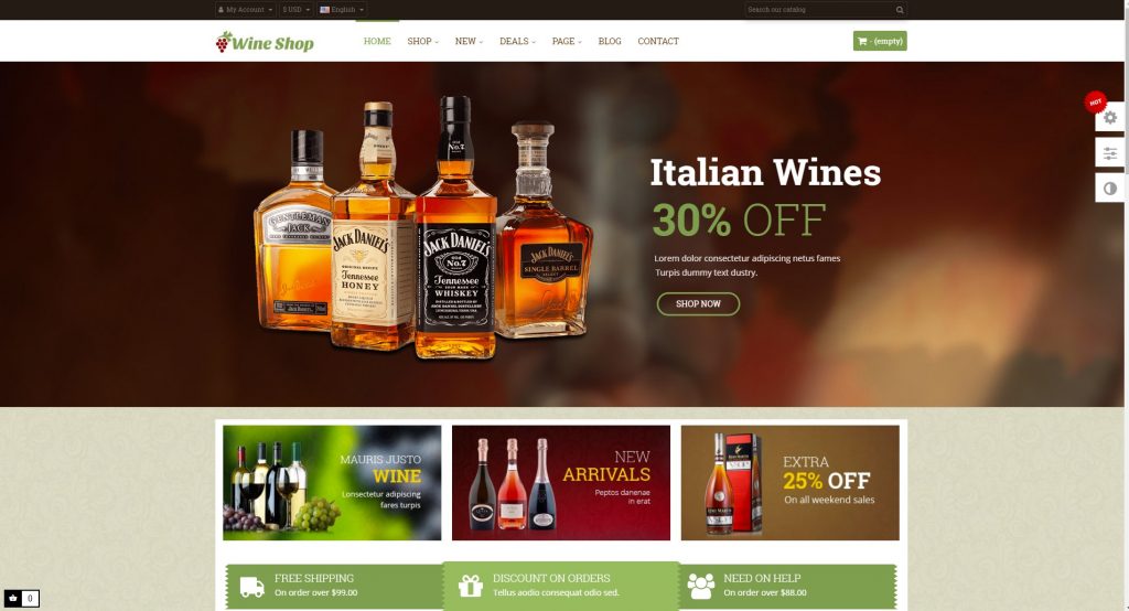 leo wine store prestashop theme