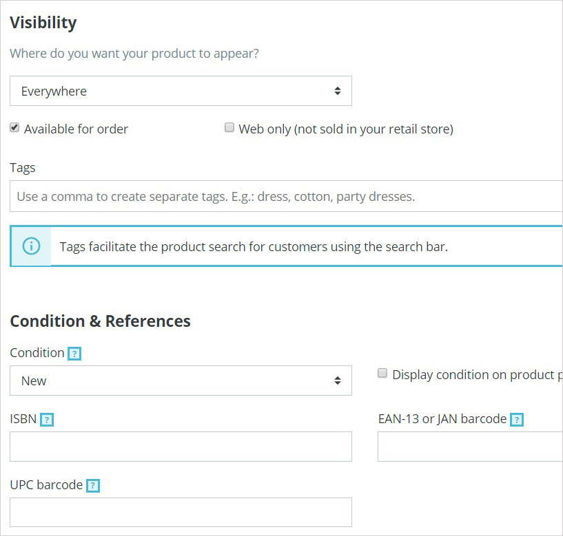 9. add simple product visibility condition references customization