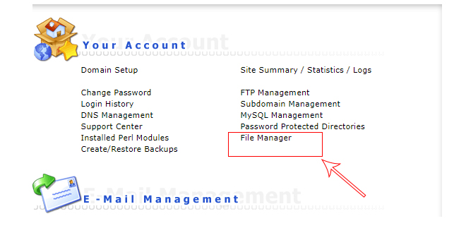 access file manager cpanel - use file manager tool cpanel