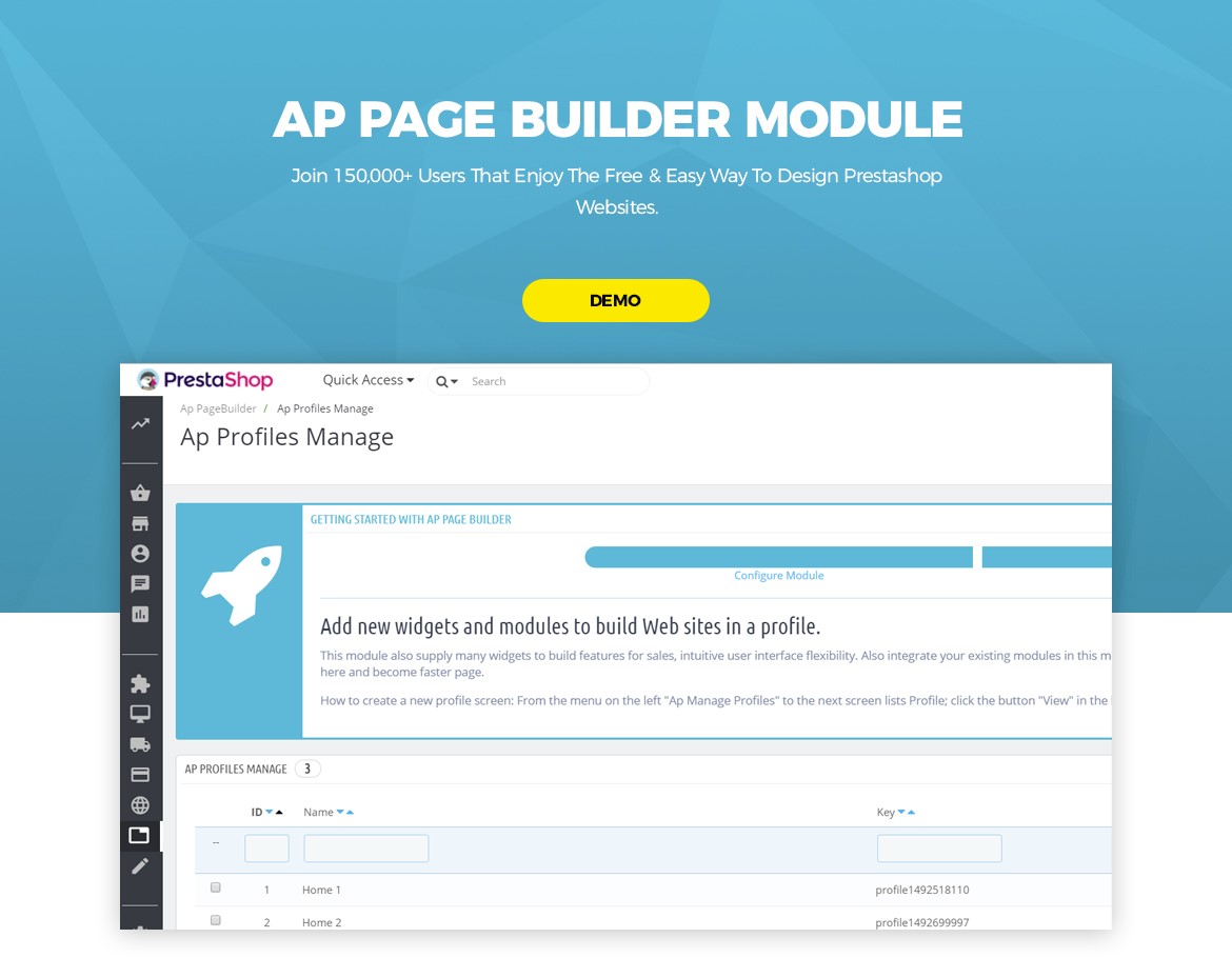ap page builder prestashop module