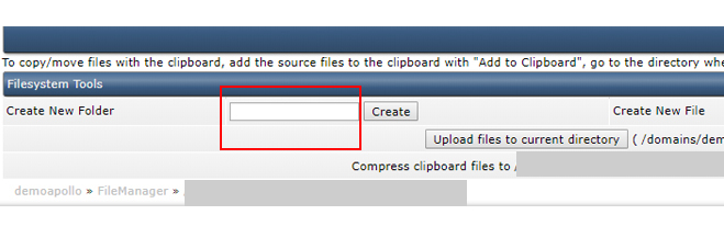 create new folder at file manager at cpanel