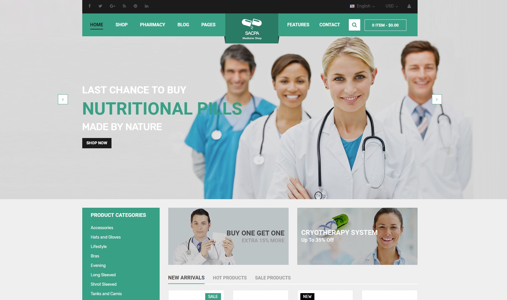 ps medicine prestashop theme