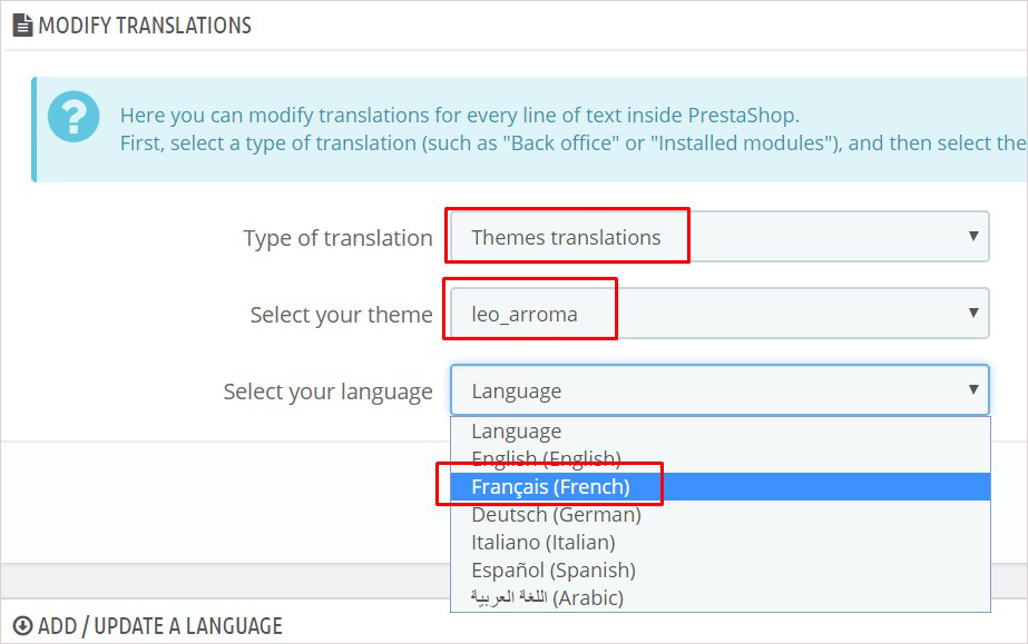 theme translation prestashop 1.7.5