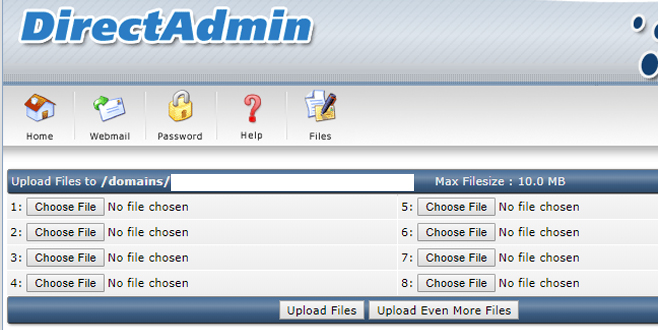 upload file to file manager cpanel 2