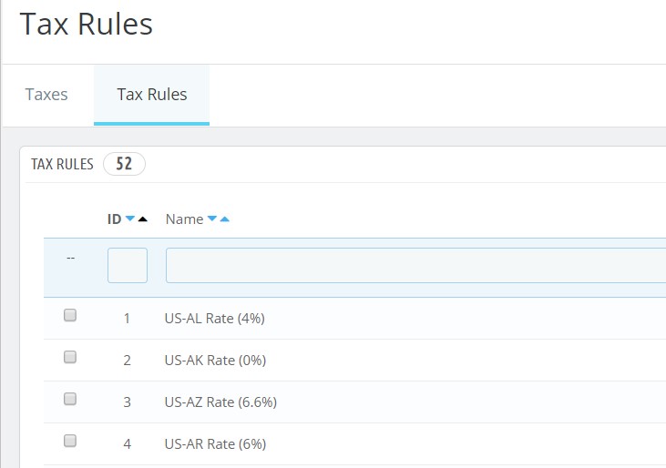 2.add tax rules prestashop 1.7.5