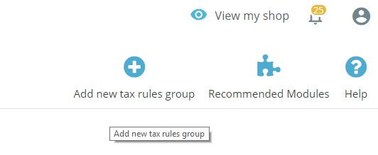 3.add tax rules prestashop 1.7.5
