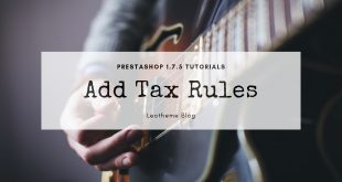 add tax rules prestashop 1.7
