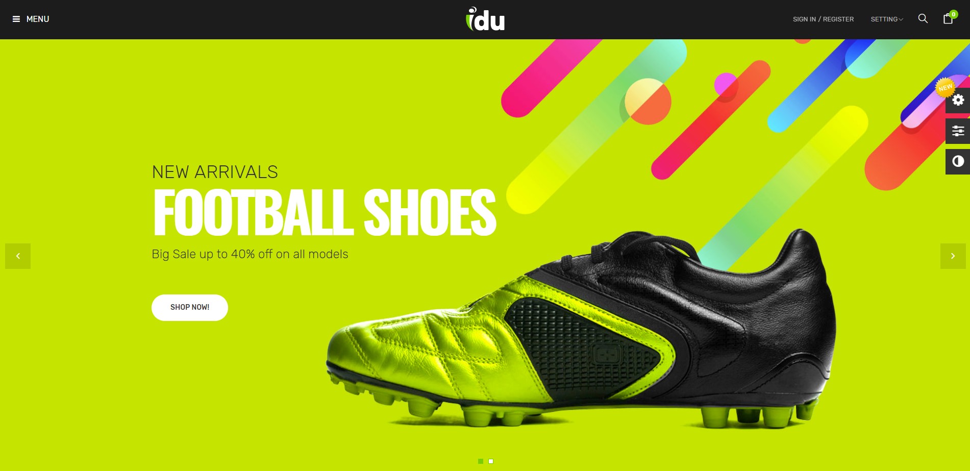 bos idu shoes prestashop business theme