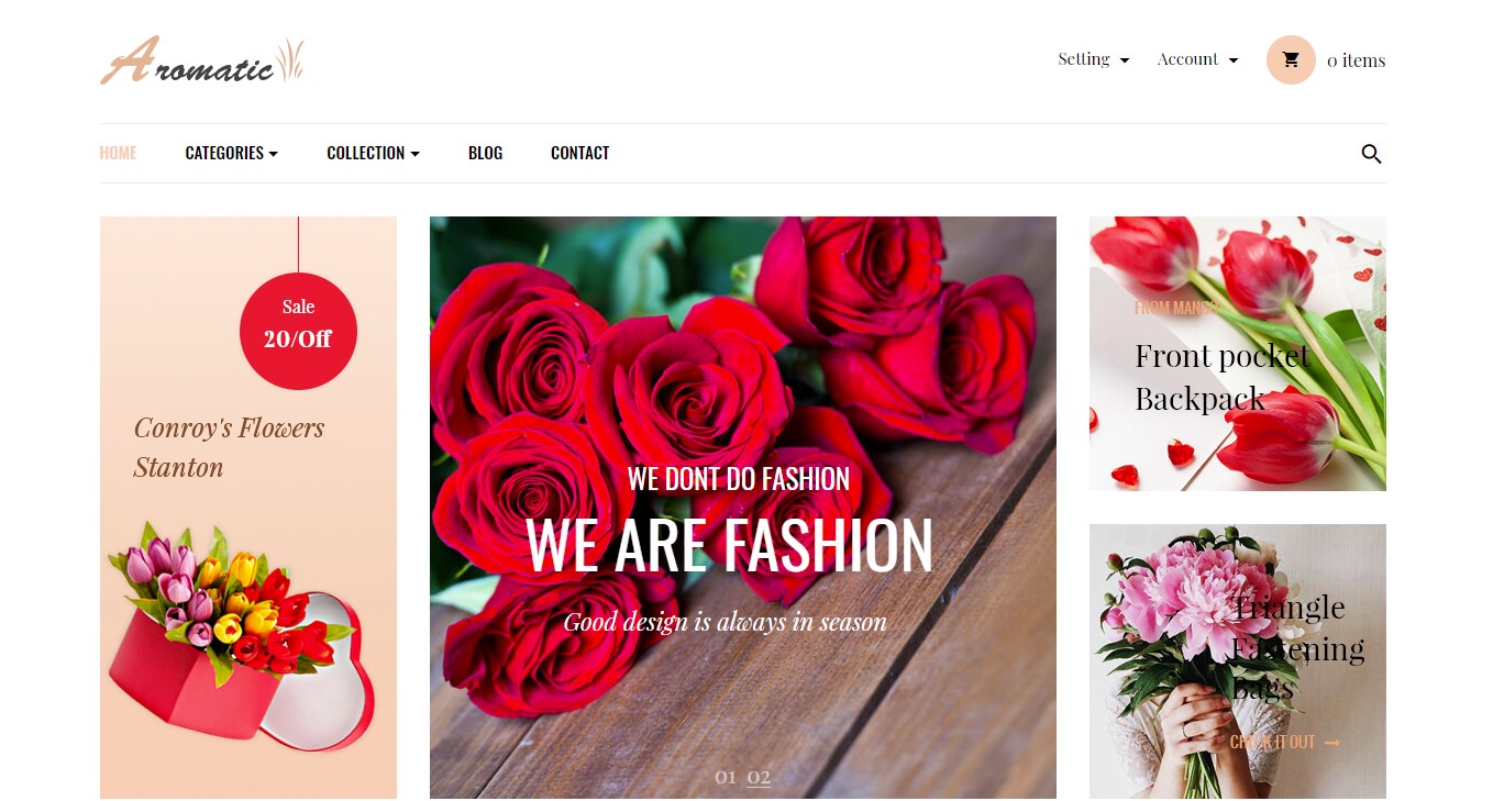 leo aromatic flower gift prestashop business theme