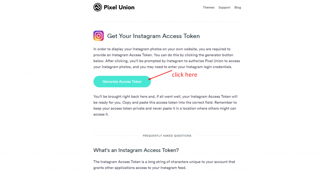 access token instagram