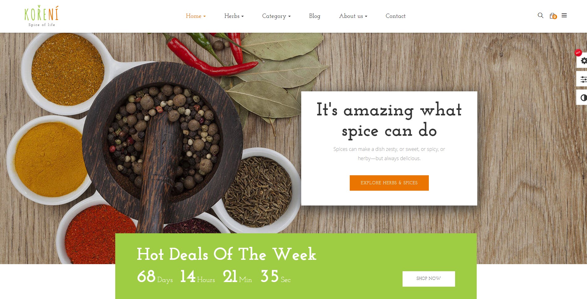 Leo Koreni Best PrestaShop Themes Restaurant