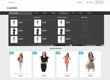 leo mega menu prestashop module 1.7