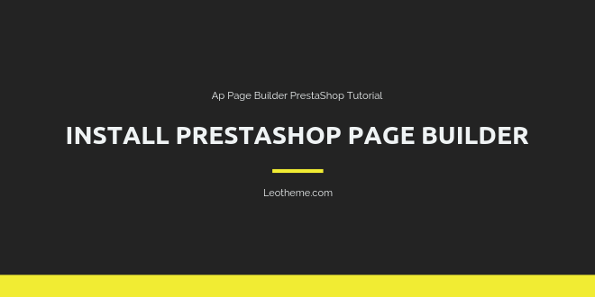 install prestashop page builder