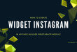 how to create widget instagram in ap page builder prestashop
