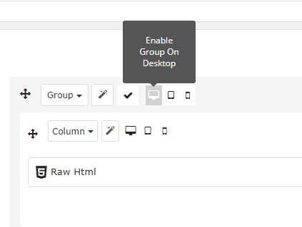 icon enable group on desktop