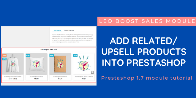 Add upsell product list Prestashop module