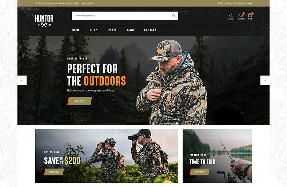 Leo Huntor - Hunting & Outdoor Gear Prestashop Themes