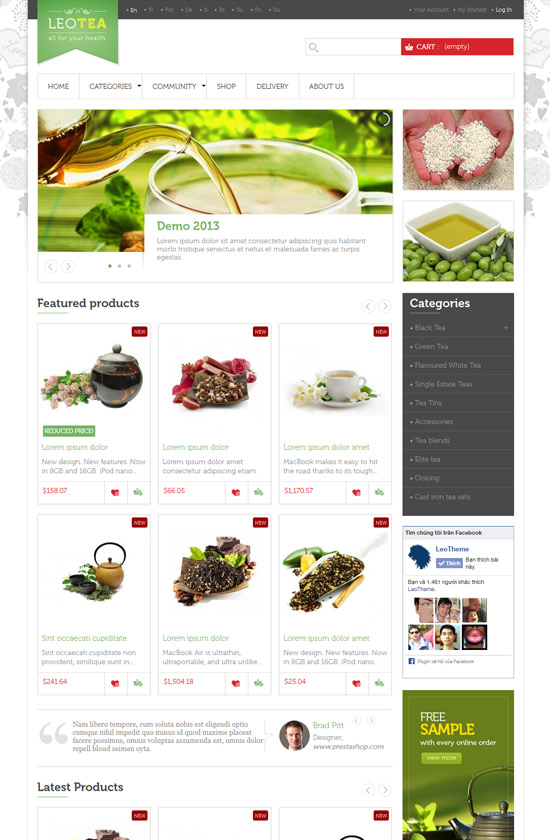 Leo Tea Prestashop Theme