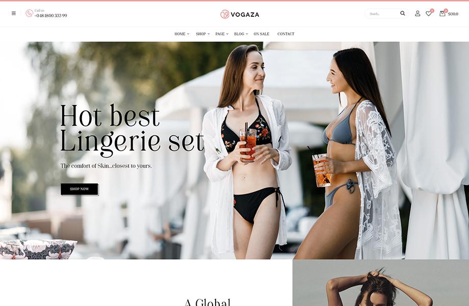 Leo Vogaza Swimwear & Lingerie Fashion Prestashop Theme