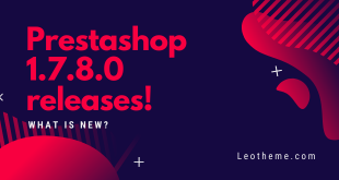 Prestashop 1.7.8.0 releases!