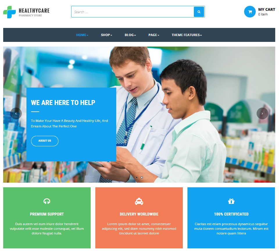 Ap Healthy Care Shopify Theme