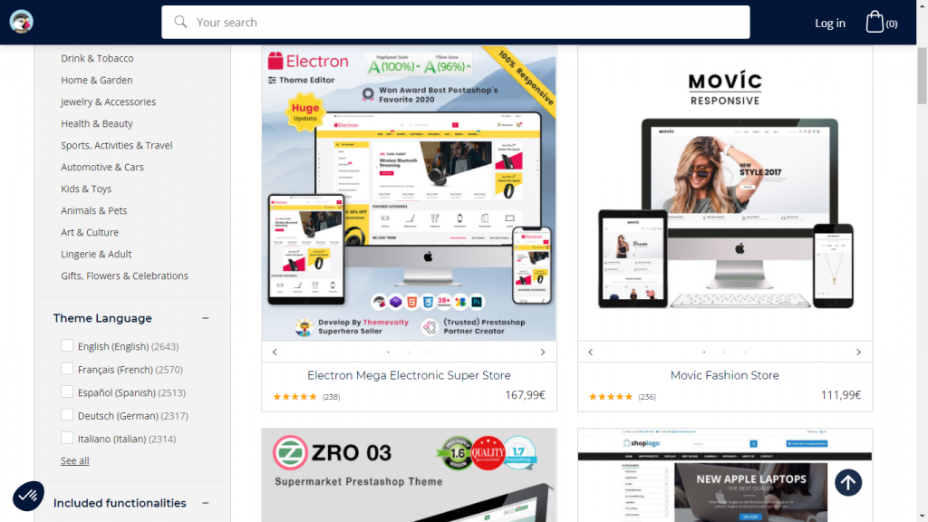 PrestaShop-themes