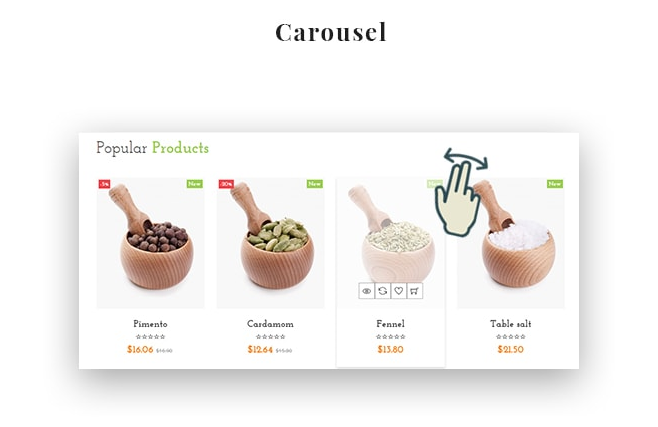 Product carousel