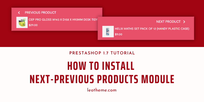 HOw to install Next-Previous Products Prestashop Module