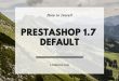install prestashop 1.7 default