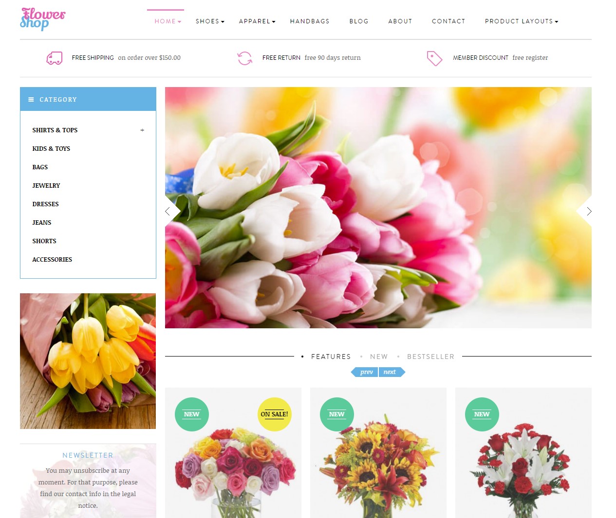 leo fashion best flower prestashop themes