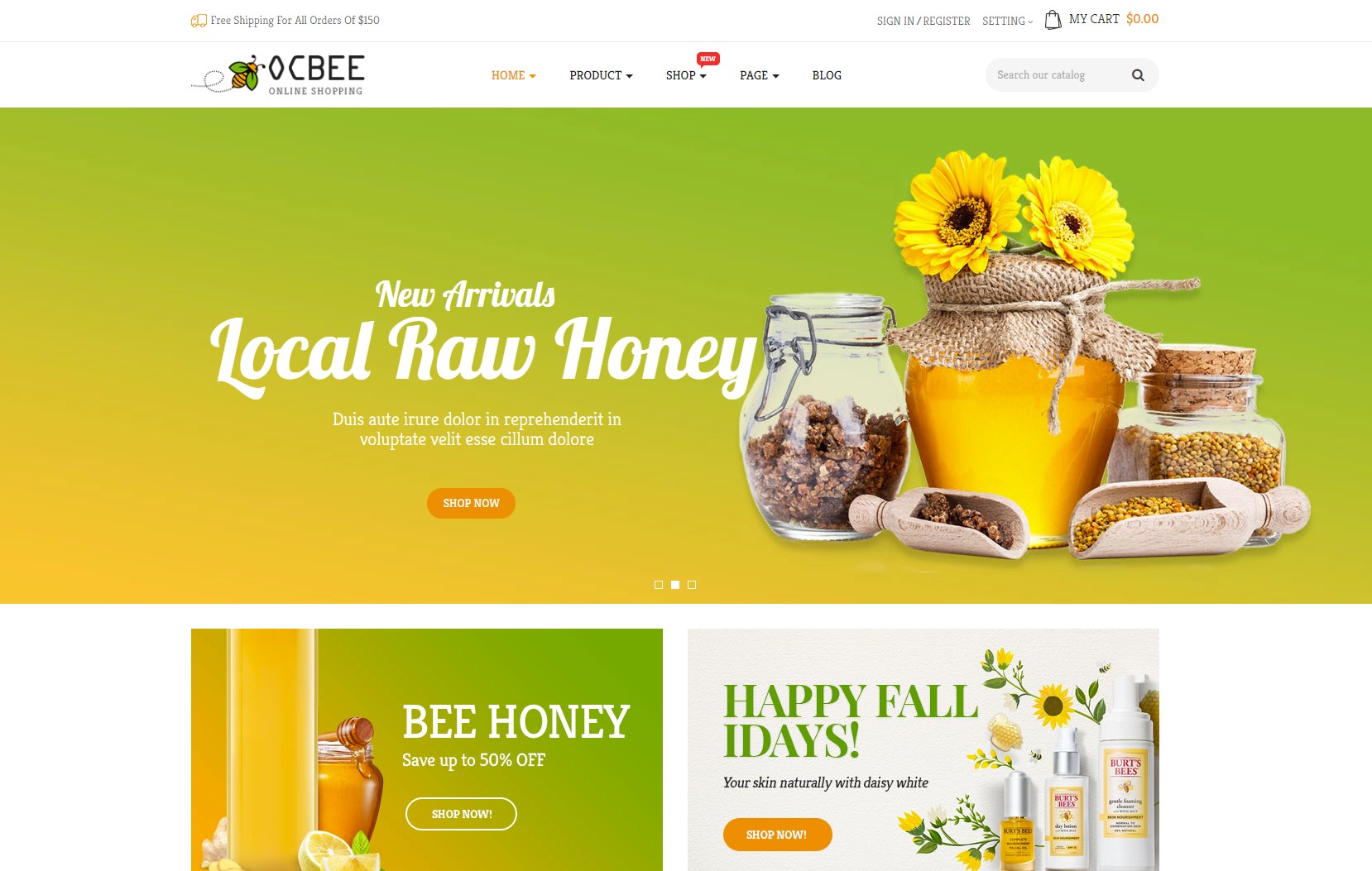 bos ocbee healthy beauty prestashop theme