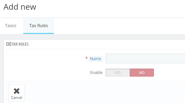 4.add new tax rules prestashop 1.7.5