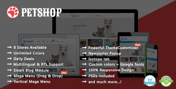 pet shop prestashop theme