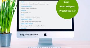 create menu widget prestashop 1.7