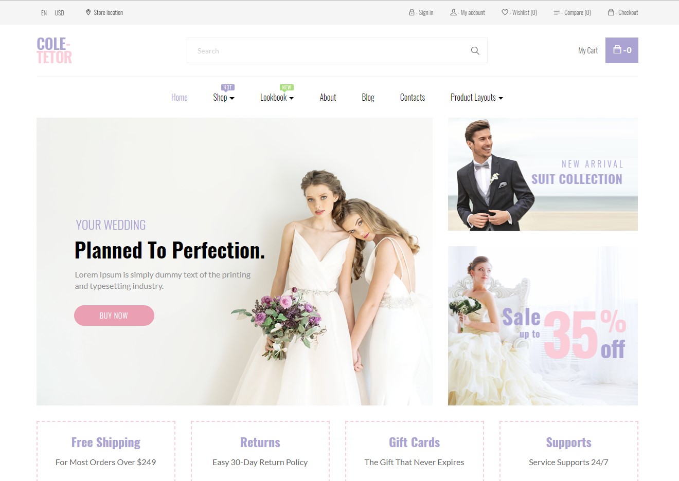 leo coletetor wedding prestashop business theme