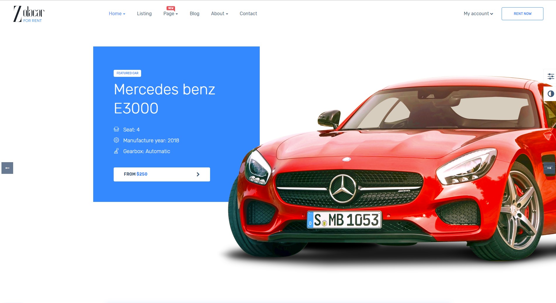 leo rent car prestashop business theme