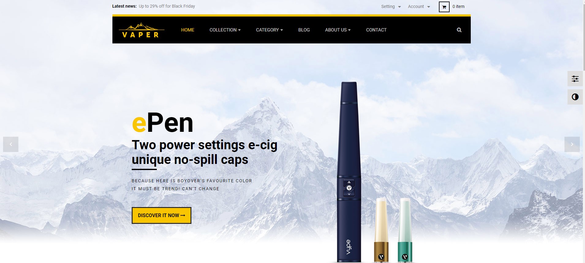 leo vaper business prestashop theme