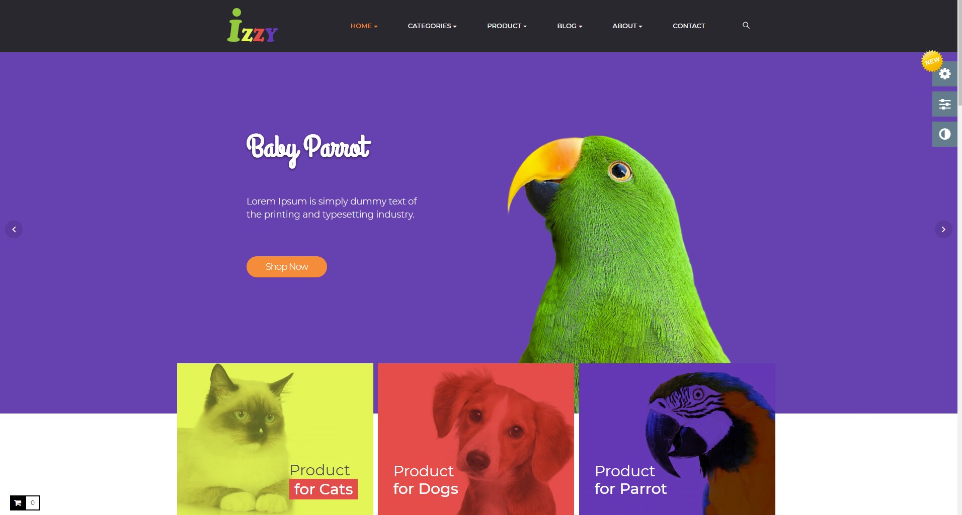 bos izzy best prestashop 1.7 themes for pet shop