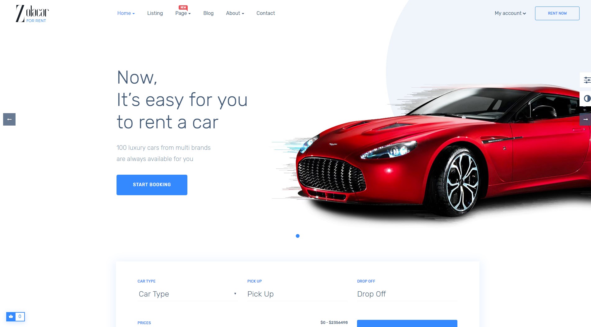 Leo Rent Car PrestaShop Theme