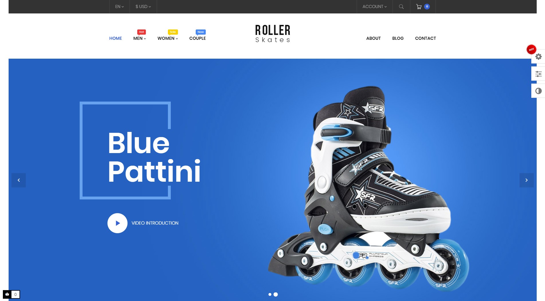 Leo Roller Skates Sport Gear PrestaShop Theme