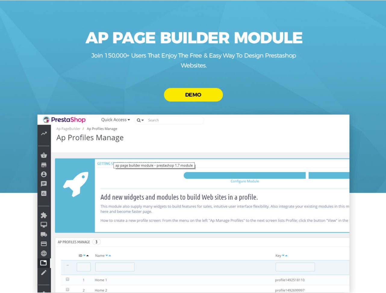 ap page builder prestashop 1.7 module