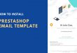 how to install prestashop email template