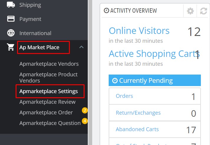 ap marketplace prestashop module settings