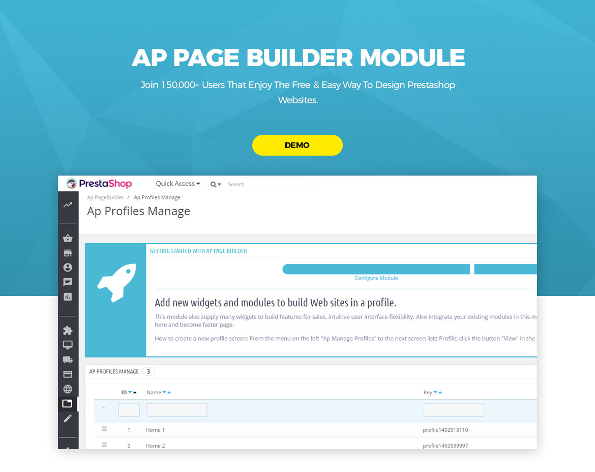 ap page builder prestashop module