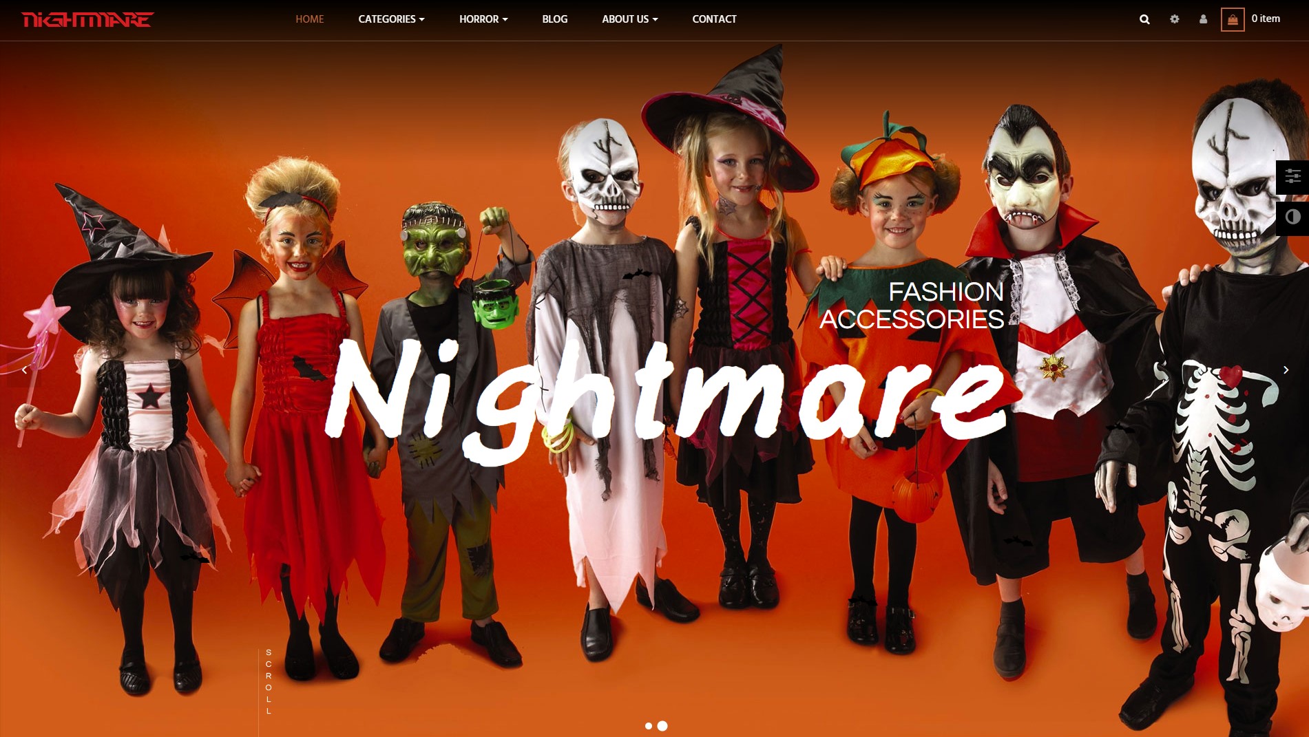 leo nightmare free prestashop theme halloween