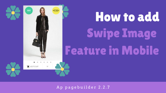 how to add swipe image feature in mobile version