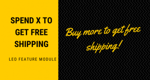 Spend X to get free shipping - Leo feature module tutorial