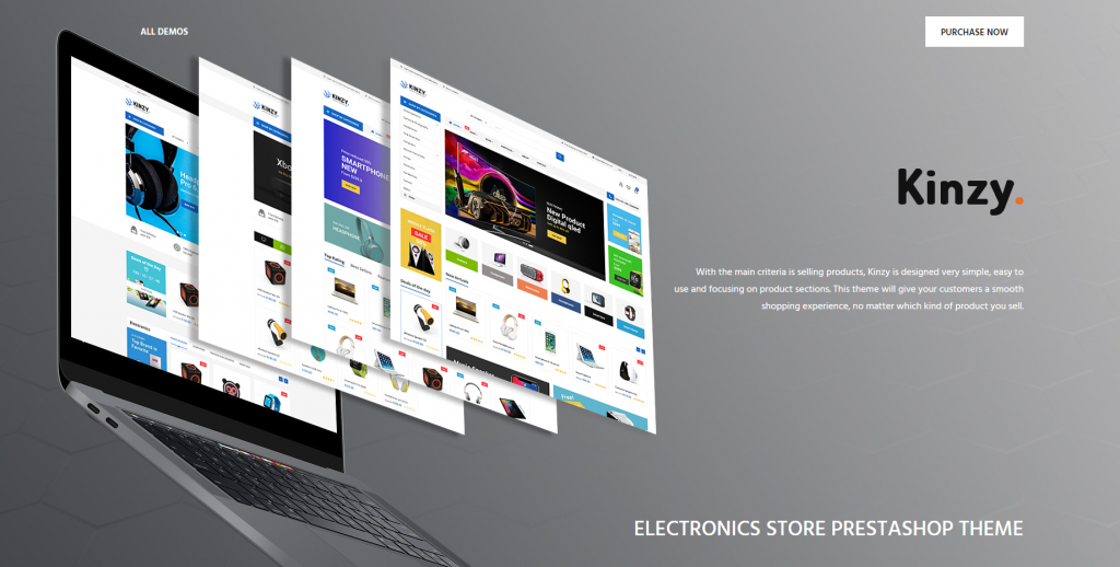 Kinzy Electronics Store Template